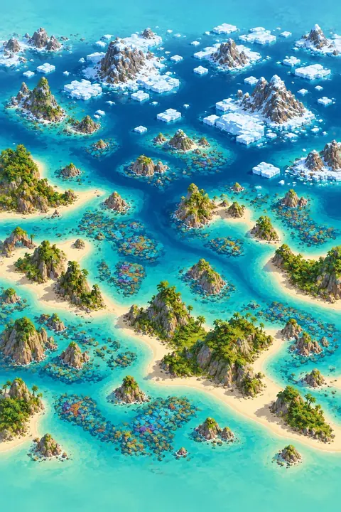 The Coral Coast, a region of the Adventure map