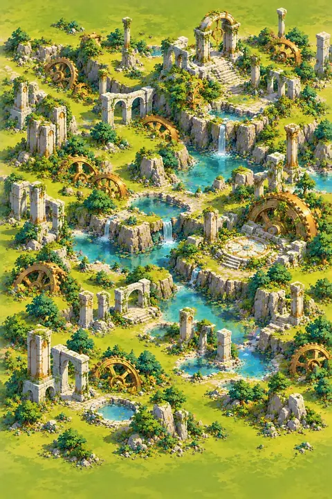 The Gilded Ruins, a region of the Adventure map