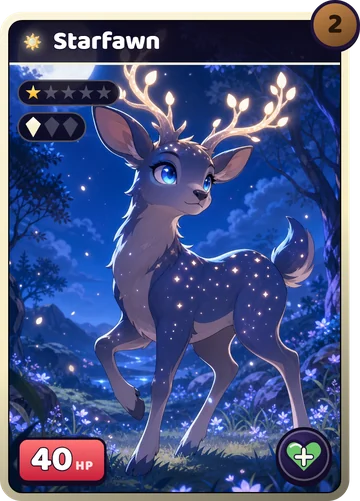 Starfawn: The Starfawn card, as drawn by the game